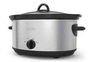 lot 16543 image: Cooks 6QT Manual Slow Cooker - Retail $60