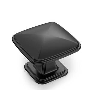 lot 16587 image: 10 Pack K0003MB Matte Black Cupboard Drawer Knobs Kitchen Cabinet Knobs Single Hole Cabinet Handles Dresser Knobs - Retail $26