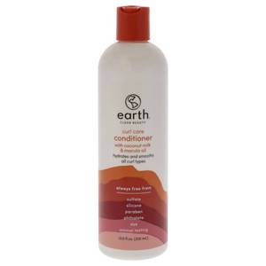 lot 16598 image: earth Clean Beauty Curl Care Conditioner  with Coconut Milk and Marula Oil  for All Curl Types  12 fl oz. - Retail $19