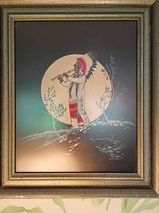 lot 925 image: Framed Art by David Williams.  Tos-que.  13 x 11