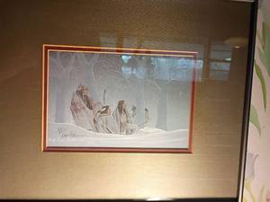 lot 929 image: Framed Art print by Troy Anderson.   2652000.  11 x 14