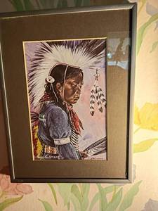 lot 930 image: Framed Art print by Troy Anderson.     1232000.  12 x 9