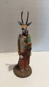 lot 1006 image: Signed deer kachina figurine