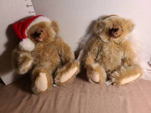 lot 1116 image: Kimberlys Originals Angel and Santa Bears