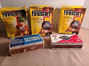 lot 1179 image: Duraflame Firestarter Cubes and Kitchen Matches