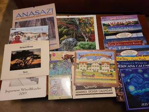 lot 1199 image: Attractive wall calendars from various years