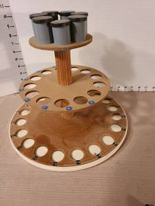 lot 1330 image: Wooden storage rack&nbsp