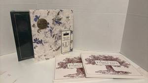 lot 1439 image: Photo Album and Family Tree Record Book Set
