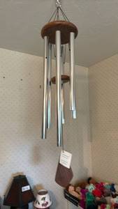 lot 1516 image: Weatherland Chimes Lakeshore Melody Wind Chime Black Walnut