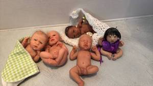 lot 1536 image: Reborn Baby Doll Collection with Accessories