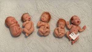 lot 1547 image: Realistic Baby Dolls Micro Minis Newborn Dolls