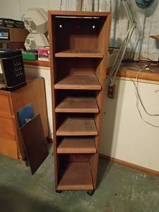 lot 1624 image: CD or Book Shelf.   Adjustable Shelves.   53 x 13 x 13