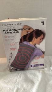 lot 2126 image: Sharper Image Calming Heat Massaging Weighted Heating Pad