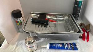 lot 2134 image: Paint Roller Kit with Brushes and Supplies