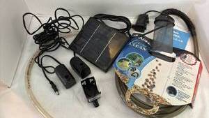 lot 2213 image: Marina Aquarium Cleaning System with Solar Panel and Water Pumps