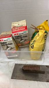 lot 2217 image: Concrete Patching Products and Finishing Trowel