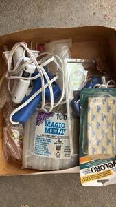 lot 2228 image: Mixed Craft Supply and Hot Glue Guns