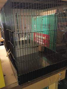 lot 2311 image: Bird Cage.  Has a divider in middle.   18 x 16 x 29