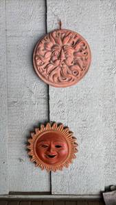 lot 3005 image: Two Terracotta Wall Art