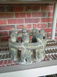 lot 3118 image: Ceramic Circle of Friends Sculpture