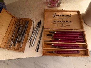 lot 1328 image: Artists knives