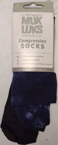 lot 358 image: MUKS Navy Blue Compression Socks
