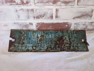 lot 6019 image: Vintage American Fence Company Metal Sign - details including Kansas City, Wichita,&nbsp
