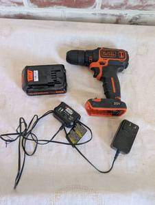 lot 6503 image: Black & Decker 20V Cordless Drill Kit with Battery and Charger