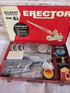 lot 8004 image: Gilbert Erector Set No. 6.5 Electric Engine Construction Set