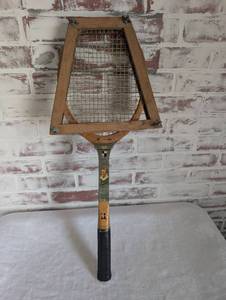 lot 8500 image: Wilson Pro Champ Tennis Racquet with Wooden Press