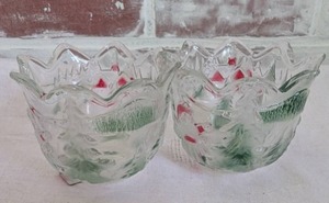lot 9509 image: Mikasa Christmas Holiday Glass Bowls Set of 2