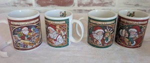 lot 9513 image: The Joy of Christmas Holiday Mug Set - 4 Piece Collection