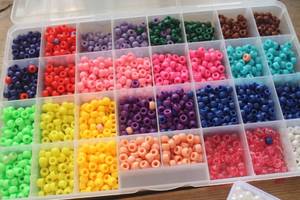 Misc. Craft Beads w/Organizers