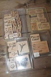lot 4624 image: 4 Sets of Stampin Up Rubber Stamps