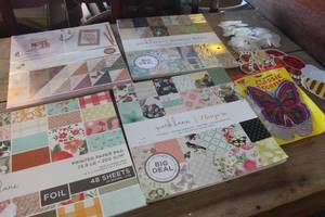 lot 4630 image: Lot of Scrapbooking Paper and More