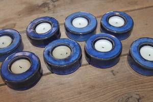 lot 4633 image: 8 Pottery Votive Candleholders
