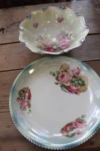 lot 4658 image: Vtg. Made in Germany Serving Bowl & More