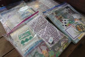 lot 4685 image: Large Lot of Scrapbooking Supplies