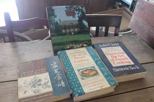 lot 4713 image: Vintage Cookbooks Juila Child & More