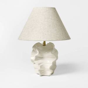 lot 9128 image: Coastal Shell Table Lamp - Threshold designed with Studio McGee - Retail $70