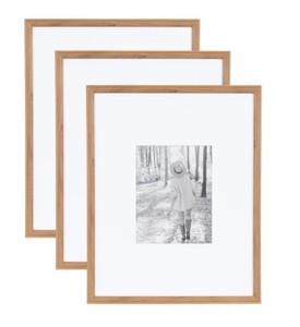 lot 9057 image: Kate & Laurel All Things Decor Adlynn Rectangle Picture Frames 16x20 or 8x20 3pk - Retail $80