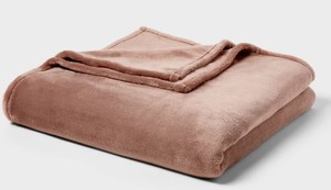 lot 9137 image: Microplush Blanket Brown - Threshold