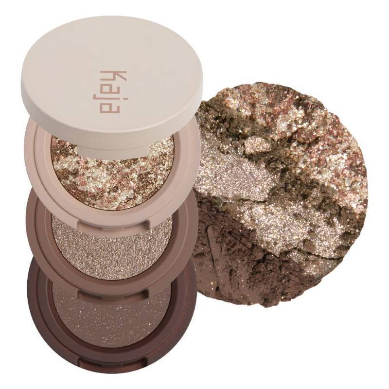 lot 242069 image: Kaja 3 Colors Eyeshadow - Beauty Bento 19 Forest Night  Mosaic Chrome, Shimmer, Matte finish, Cruelty free, K-Beauty Mini Palettes, Easy Finger Blendable, Glitter, High Pigmentation, 0.03 Oz