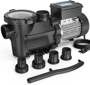 lot 251453 image: Retails for $215 InAbove Ground Pool Pump, Self Primming High Flow (Dual Speed, 2HP, 5200 GPH, 115V)