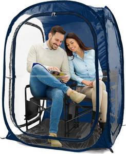 lot 261430 image: Retails for $190 WeatherPod  Pop-Up Sports Tent 1-2 Person   Instant Setup MyPod  Original Shark Tank All-Weather Pod Shelter for Outdoor Sports, Rain, Wind & Cold