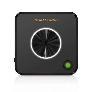 lot 16941 image: QuattroPod T01 Add-on Transmitter  5G WiFi Wireless Presentation Facility HDMI Transmitter & Receiver for Streaming 4K from Laptop, PC, Smartphone to HDTVProjector - Retail $300