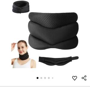 lot 32210 image: VitaVix Neck Support for Snoring, Ergonomic Neck Pain Relief Collar, Neck Brace for Restful Sleep, Anti-Forward Tilt Neck Traction Device for Neck, Adjustable Soft Foam Support (Large) - Retail $13