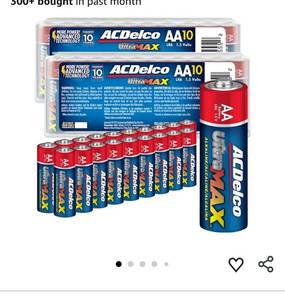 lot 32220 image: Powermax 24-Count AA Batteries, Ultra Long Lasting Alkaline Battery, 10-Year Shelf Life, Reclosable Packaging - Retail $8