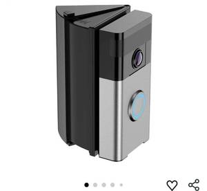 lot 32229 image: RIOVO Adjustable 30 to 55 Degree Doorbell Angle Mount Compatible with Video Doorbell WiredPro and Blink Video Doorbell, Replacement Angle Adjustment Adapter Mounting Bracket Wedge Kit - Retail $13