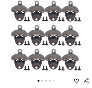 lot 32232 image: ROYHOO 12PCS Wall Mounted Bottle Opener Vintage Beer Bottle Opener Suitable for Bars KTV Hotels Homes - Retail $15